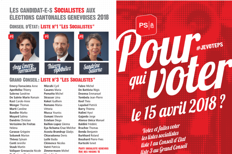 Flyer élections cantonales