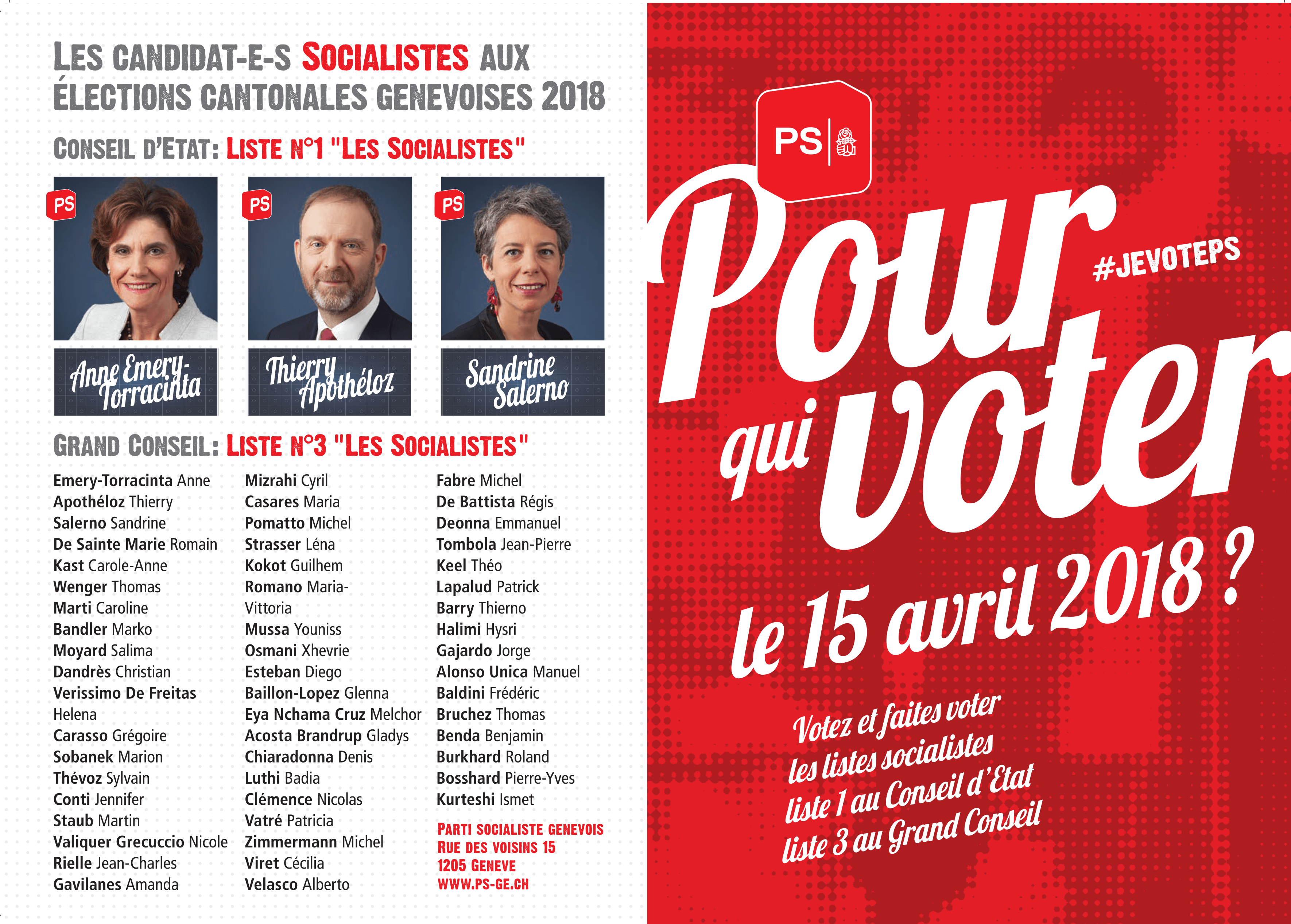 Flyer élections cantonales